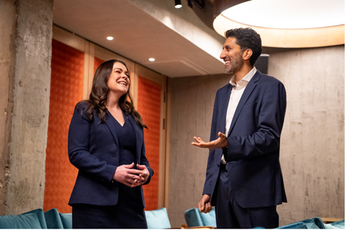 Louise Gillon and Rishi Sachdev